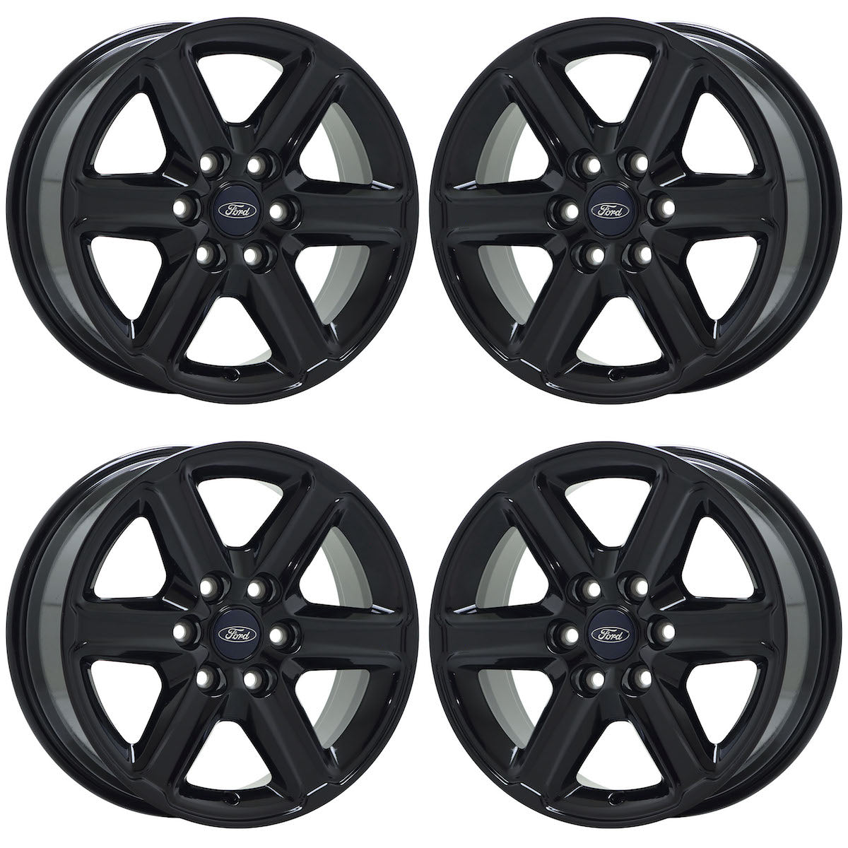 18" Ford F150 Truck Gloss Black wheels rims Factory OEM set 4 10613 EXCHANGE